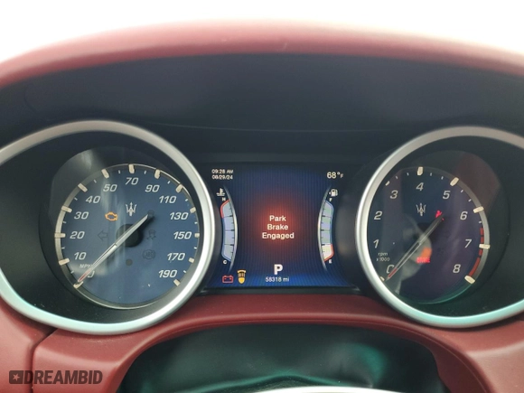 2014 Maserati Ghibli S Q4 with VIN ZAM57RTA7E1089301, listed as a Copart auction lot 69271994 with 58,318 mi miles and Salvage Title. Bid and sale history available at carsss.com. Image 9.