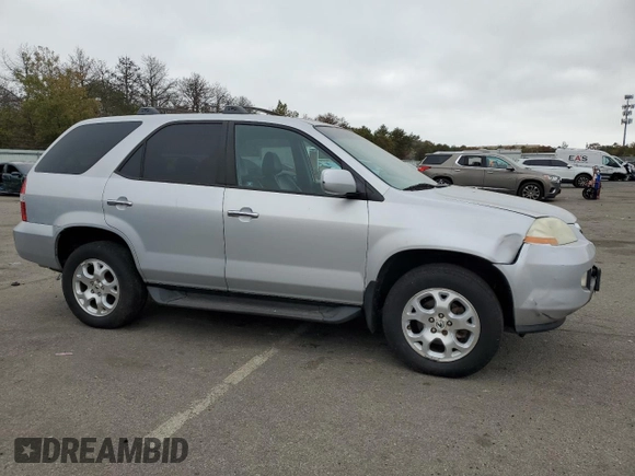 2001 Acura MDX Touring Pkg with VIN 2HNYD18601H542583, listed as a Copart auction lot 75733004 with 192,339 mi miles and Salvage Title. Bid and sale history available at carsss.com. Image 4.