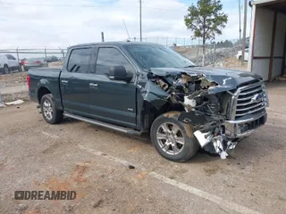 2015 Ford F-150 XL with VIN 1FTEW1CP3FFC26803, listed as a IAAI auction lot 41382552 with 163,498 mi miles. Bid and sale history available at carsss.com. Image 1.