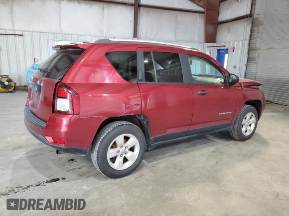 2016 Jeep Compass Sport with VIN 1C4NJCBB8GD747867, listed as a Copart auction lot 58911845 with 74,702 mi miles and Salvage title. Bid and sale history available at DreamBid. Image 3.