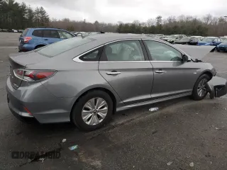 2018 Hyundai Sonata Hybrid SE with VIN KMHE24L34JA087311, listed as a Copart auction lot 48232965 with 50,442 mi miles and Salvage Title. Bid and sale history available at carsss.com. Image 3.