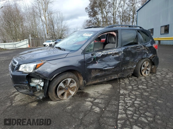 2018 Subaru Forester Premium with VIN JF2SJAEC8JH515590, listed as a Copart auction lot 43816395 with 97,039 mi miles and Salvage Title. Bid and sale history available at DreamBid. Image 1.