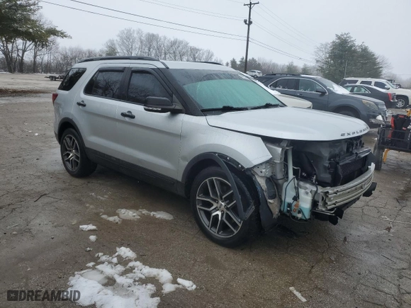 2016 Ford Explorer Sport with VIN 1FM5K8GT5GGC89162, listed as a Copart auction lot 44734365 with 170,985 mi miles and Salvage Title. Bid and sale history available at carsss.com. Image 4.