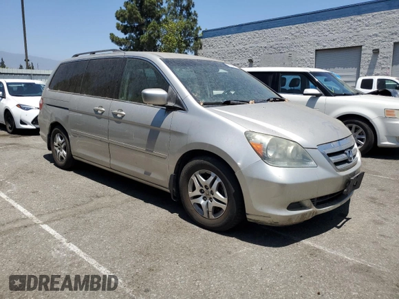 2006 Honda Odyssey EX with VIN 5FNRL38406B453939, listed as a Copart auction lot 62784155 with 86,635 mi miles and Clean title. Bid and sale history available at DreamBid. Image 4.