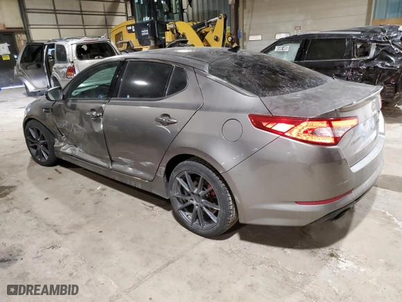 2013 Kia Optima SX w/Limited Pkg with VIN 5XXGR4A63DG114349, listed as a Copart auction lot 45192365 with 111,149 mi miles and Salvage Title. Bid and sale history available at carsss.com. Image 2.