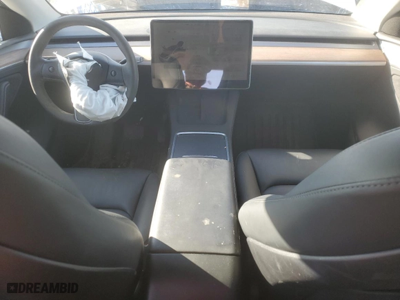 2023 Tesla Model Y Long Range with VIN 7SAYGDEE2PA120789, listed as a Copart auction lot 42927375 with 34,098 mi miles and Salvage Title. Bid and sale history available at carsss.com. Image 8.