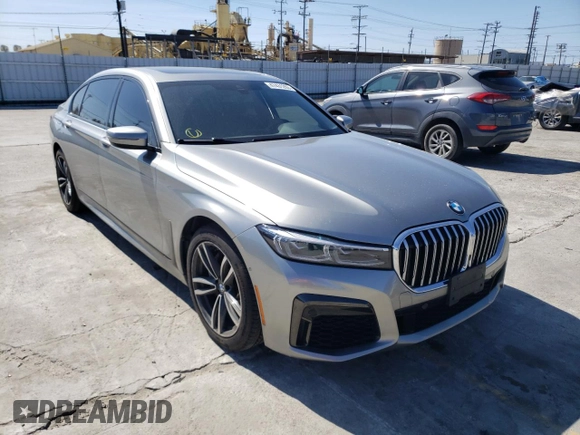 2020 BMW 7 Series 740i with VIN WBA7T2C01LGF96731, listed as a Copart auction lot 47431263 with 43,741 mi miles. Bid and sale history available at carsss.com. Image 4.