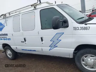 2008 Ford Econoline Cargo Commercial with VIN 1FTNE24L38DB50342, listed as a IAAI auction lot 41422323 with 318,790 mi miles and . Bid and sale history available at DreamBid. Image 14.