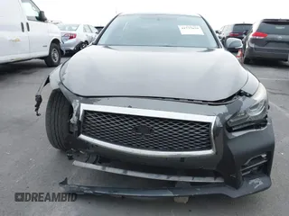 2015 Infiniti Q50 Premium with VIN JN1BV7AP1FM355875, listed as a IAAI auction lot 41777679 with 100,827 mi miles. Bid and sale history available at carsss.com. Image 13.