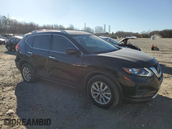 2019 Nissan Rogue SV with VIN JN8AT2MT8KW258556, listed as a Copart auction lot 46705905 with 38,178 mi miles and Salvage Title. Bid and sale history available at DreamBid. Image 4.