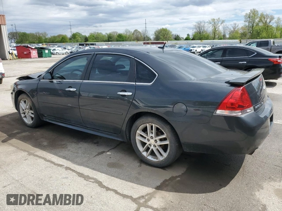 2014 Chevrolet Impala LTZ with VIN 2G1WC5E38E1130730, listed as a Copart auction lot 55465505 with 202,778 mi miles and Salvage title. Bid and sale history available at DreamBid. Image 2.
