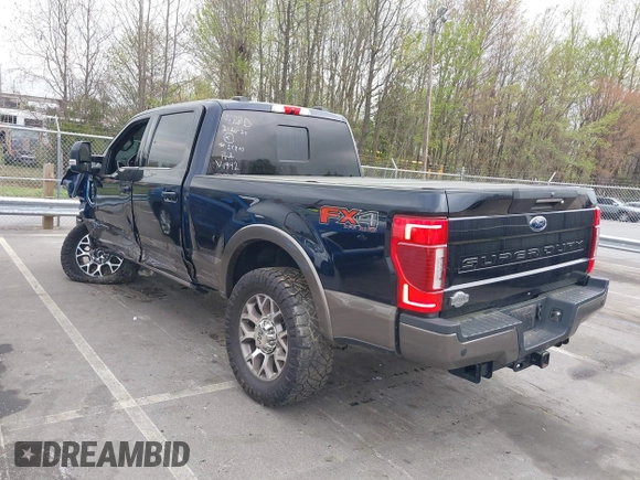 2022 Ford Super Duty F-250 SRW XL with VIN 1FT7W2BT7NEF51942, listed as a IAAI auction lot 41956618 with 26,971 mi miles. Bid and sale history available at carsss.com. Image 3.