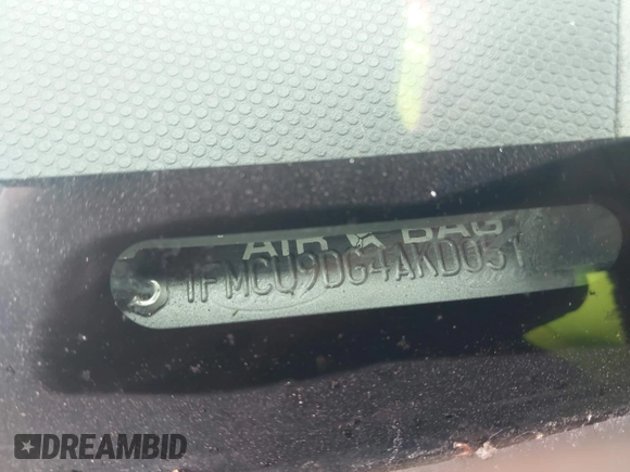 2010 Ford Escape XLT с VIN 1FMCU9DG4AKD05189, выставлен на аукционе IAAI как лот 42507467 с пробегом 83 819 миль миль и . История ставок и продаж доступна на DreamBid. Изображение 12.