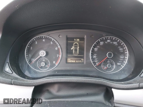 2012 Volkswagen Passat SE с VIN 1VWBP7A31CC049763, выставлен на аукционе IAAI как лот 41135187 с пробегом 188 966 миль миль и . История ставок и продаж доступна на DreamBid. Изображение 7.
