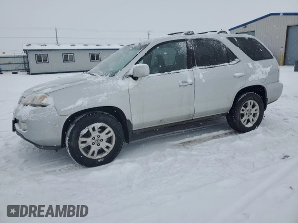 2004 Acura MDX Touring Pkg with VIN 2HNYD18624H518855, listed as a Copart auction lot 44821605 with 227,180 mi miles and Salvage Title. Bid and sale history available at carsss.com. Image 1.