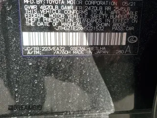2021 Lexus IS 350 F Sport z VIN JTHGZ1E2XM5021532, wystawiony jako Copart lot #47438785 z przebiegiem 32 792 mil mil oraz Szkoda całkowita • Salvage title. Historia ofert i sprzedaży dostępna na DreamBid. Obrazek 13.