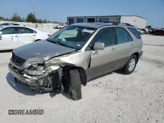 2002 Lexus RX 300 with VIN JTJGF10U820141095, listed as a Copart auction lot 63278074 with 182,578 mi miles and Salvage Title. Bid and sale history available at carsss.com. Image 1.