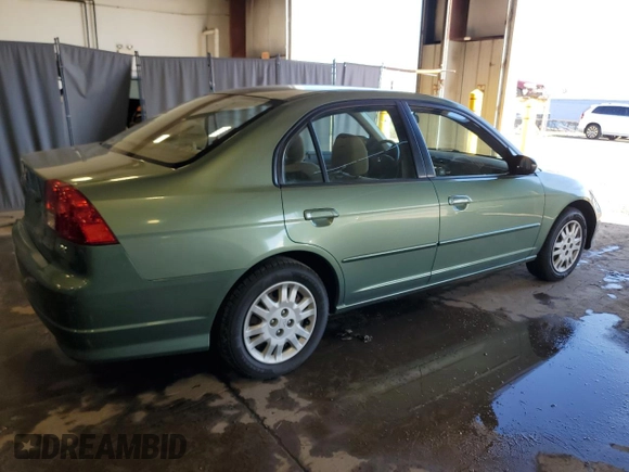 2004 Honda Civic LX with VIN 1HGES16584L020091, listed as a Copart auction lot 50308095 with 97,208 mi miles and Salvage Title. Bid and sale history available at DreamBid. Image 3.