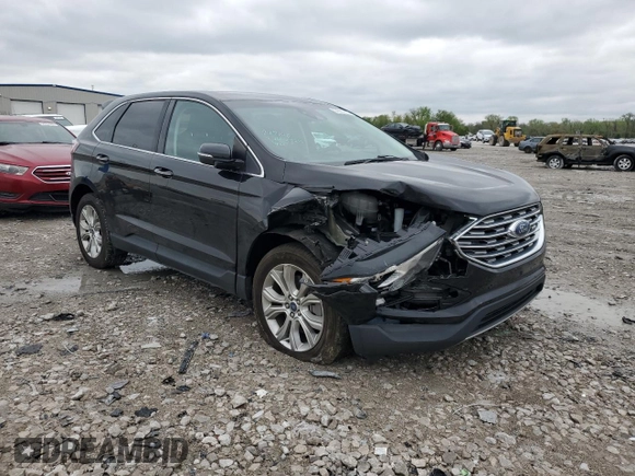 2022 Ford Edge Titanium with VIN 2FMPK4K94NBA30860, listed as a Copart auction lot 54001865 with 94,559 mi miles and Salvage title. Bid and sale history available at DreamBid. Image 4.