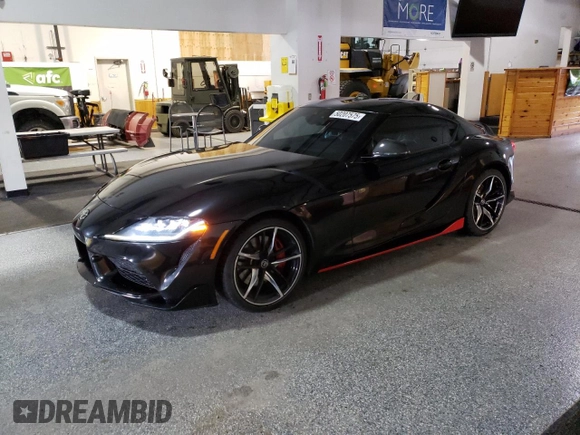 2020 Toyota Supra 3.0 z VIN WZ1DB4C04LW023122, wystawiony jako Copart lot #50207575 z przebiegiem 9 363 mil mil oraz Czysty tytuł • Clean title. Historia ofert i sprzedaży dostępna na DreamBid. Obrazek 1.