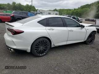 2022 Acura TLX Type S with VIN 19UUB7F04NA001490, listed as a Copart auction lot 61413455 with 29,690 mi miles and Salvage title. Bid and sale history available at DreamBid. Image 3.