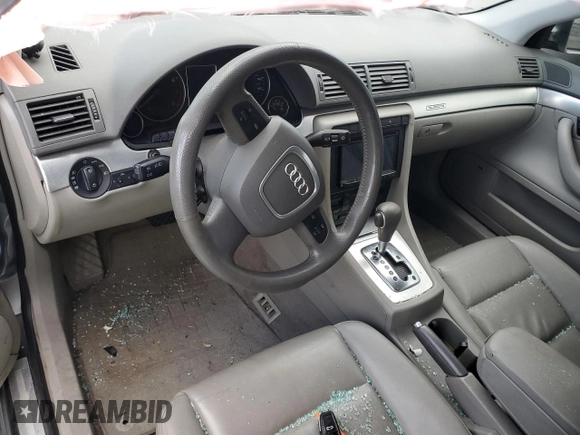 2005 Audi A4 2.0T with VIN WAUDF68EX5A443645, listed as a Copart auction lot 47372305 with 102,261 mi miles and Non Repairable. Bid and sale history available at carsss.com. Image 8.