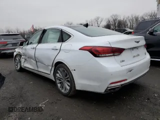 2017 Genesis G80 3.8L with VIN KMHGN4JE0HU184356, listed as a Copart auction lot 83612364 with 115,558 mi miles and Salvage Title. Bid and sale history available at DreamBid. Image 2.