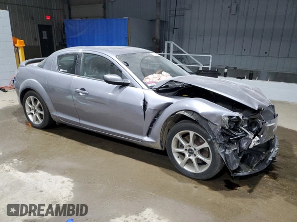 2004 Mazda RX-8 with VIN JM1FE173440117359, listed as a Copart auction lot 86124374 with 92,598 mi miles and Salvage Title. Bid and sale history available at carsss.com. Image 4.