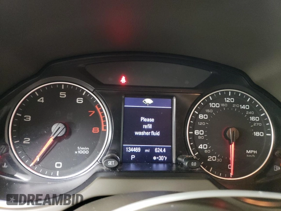 2010 Audi Q5 with VIN WA1LKBFP6AA005040, listed as a Copart auction lot 45344905 with 134,469 mi miles and Salvage title. Bid and sale history available at DreamBid. Image 9.