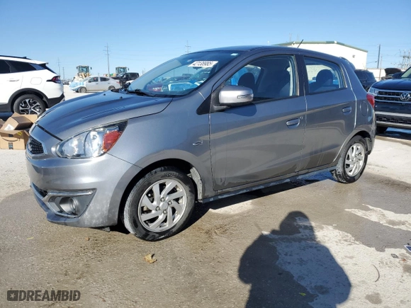 2019 Mitsubishi Mirage SE with VIN ML32A4HJ5KH005759, listed as a Copart auction lot 42138985 with 104,233 mi miles and Salvage Title. Bid and sale history available at carsss.com. Image 1.