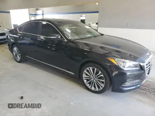 2017 Genesis G80 3.8L z VIN KMHGN4JE7HU206515, wystawiony jako Copart lot #57493675 z przebiegiem 115 108 mil mil oraz Szkoda całkowita • Salvage title. Historia ofert i sprzedaży dostępna na DreamBid. Obrazek 4.