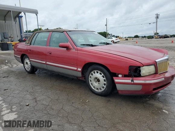 1998 Cadillac DeVille with VIN 1G6KD54Y1WU784929, listed as a Copart auction lot 55525144 with 0 mi miles and Salvage Title. Bid and sale history available at carsss.com. Image 4.