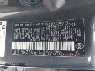 2009 Toyota Matrix with VIN 2T1KU40E79C163666, listed as a IAAI auction lot 41708972 with 182,808 mi miles and . Bid and sale history available at carsss.com. Image 9.