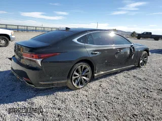 2019 Lexus LS with VIN JTHC51FF2K5005916, listed as a Copart auction lot 45808375 with 13,326 mi miles and Salvage Title. Bid and sale history available at carsss.com. Image 3.