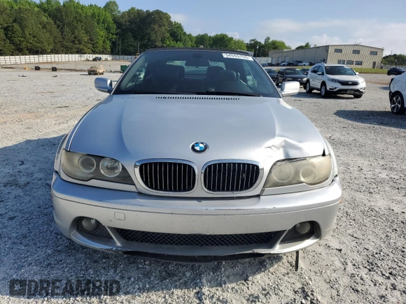 2004 BMW 3 Series 330Ci with VIN WBABW53474PL40064, listed as a Copart auction lot 54555755 with 122,820 mi miles and Salvage title. Bid and sale history available at DreamBid. Image 5.