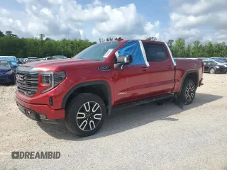 2024 GMC Sierra 1500 AT4 with VIN 1GTUUEELXRZ222656, listed as a Copart auction lot 52499885 with Not provided miles and Salvage title. Bid and sale history available at DreamBid. Image 1.