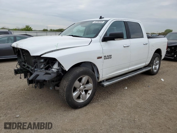 2017 Ram 1500 Big Horn with VIN 3C6RR7LT3HG784703, listed as a Copart auction lot 49700353 with 19,619 mi miles and Salvage title. Bid and sale history available at DreamBid. Image 1.
