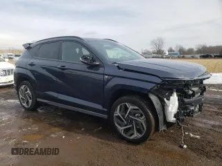 2024 Hyundai Kona N Line с VIN KM8HACA31RU089671, выставлен на аукционе Copart как лот 45504435 с пробегом 3 791 миль миль и Списание • Salvage title. История ставок и продаж доступна на DreamBid. Изображение 4.