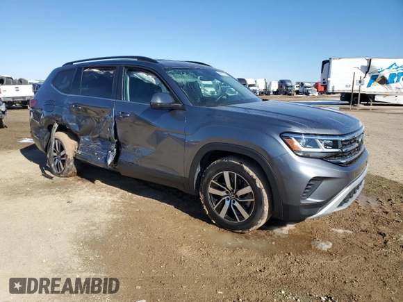 2022 Volkswagen Atlas SE with VIN 1V2DP2CA6NC533553, listed as a Copart auction lot 44554525 with 23,004 mi miles and Salvage title. Bid and sale history available at DreamBid. Image 4.