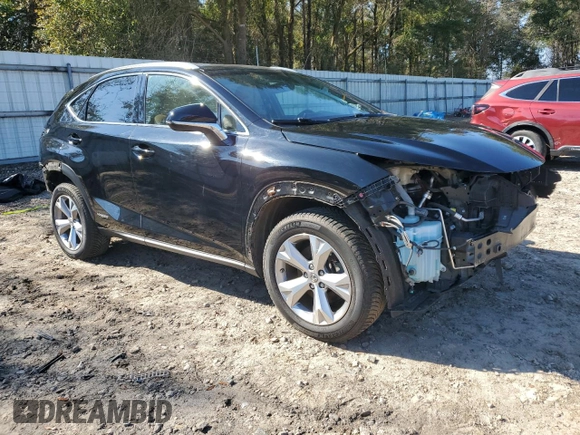 2017 Lexus NX 300h with VIN JTJBJRBZXH2070656, listed as a Copart auction lot 43397545 with 91,469 mi miles and Salvage Title. Bid and sale history available at DreamBid. Image 4.