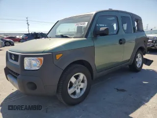 2003 Honda Element EX z VIN 5J6YH28663L039401, wystawiony jako Copart lot #59329495 z przebiegiem Nie podano mil oraz Szkoda całkowita • Salvage title. Historia ofert i sprzedaży dostępna na DreamBid. Obrazek 1.