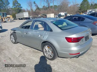 2017 Audi A4 Premium with VIN WAUGNAF4XHN014967, listed as a IAAI auction lot 41571970 with 123,627 mi miles. Bid and sale history available at carsss.com. Image 3.