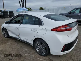 2017 Hyundai Ioniq Limited with VIN KMHC85LC8HU047253, listed as a Copart auction lot 48597485 with 137,003 mi miles and Salvage Title. Bid and sale history available at DreamBid. Image 2.