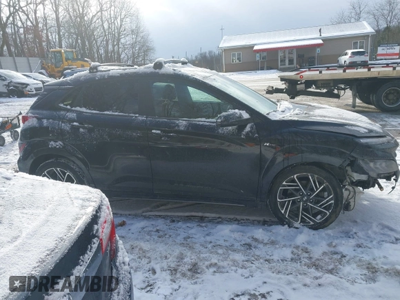 2022 Hyundai Kona N Line with VIN KM8K3CA31NU787336, listed as a IAAI auction lot 41275126 with 34,180 mi miles. Bid and sale history available at carsss.com. Image 13.
