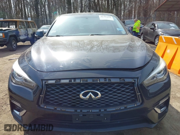 2018 Infiniti Q50 2.0t LUXE with VIN JN1CV7AR1JM280514, listed as a IAAI auction lot 41795656 with 82,496 mi miles. Bid and sale history available at carsss.com. Image 11.