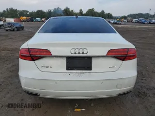 2017 Audi A8 L with VIN WAU44AFDXHN006499, listed as a Copart auction lot 74043014 with 73,043 mi miles and Salvage Title. Bid and sale history available at carsss.com. Image 6.