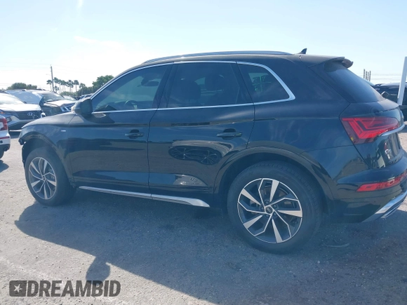 2023 Audi Q5 S line Premium with VIN WA1GAAFY1P2105993, listed as a IAAI auction lot 41741572 with 22,899 mi miles. Bid and sale history available at carsss.com. Image 15.