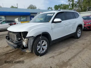 2018 Volkswagen Atlas S z VIN 1V2GR2CAXJC537560, wystawiony jako Copart lot #52817365 z przebiegiem 83 109 mil mil oraz Szkoda całkowita • Salvage title. Historia ofert i sprzedaży dostępna na DreamBid. Obrazek 1.
