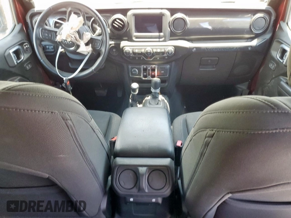 2021 Jeep Wrangler Unlimited Sport S with VIN 1C4HJXDN9MW596033, listed as a Copart auction lot 62300885 with 14,633 mi miles and Salvage title. Bid and sale history available at DreamBid. Image 8.
