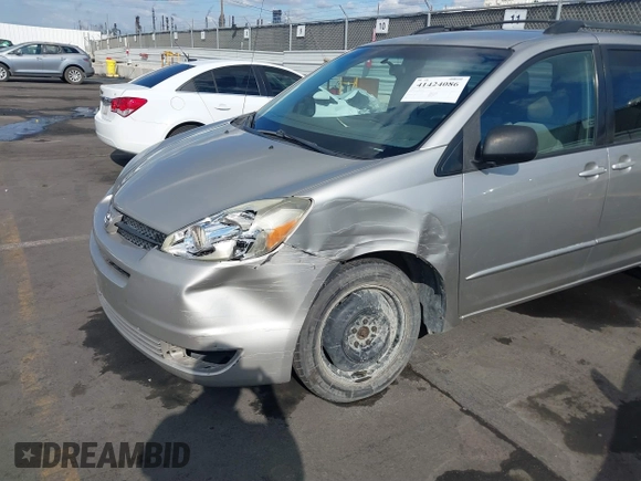 2005 Toyota Sienna CE with VIN 5TDZA23C55S320036, listed as a IAAI auction lot 41424086 with 195,565 mi miles and . Bid and sale history available at DreamBid. Image 6.